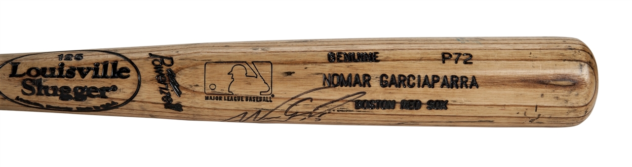 1999 Nomar Garciaparra Batting Practice Used and Signed Louisville Slugger P72 Model Bat (PSA/DNA)